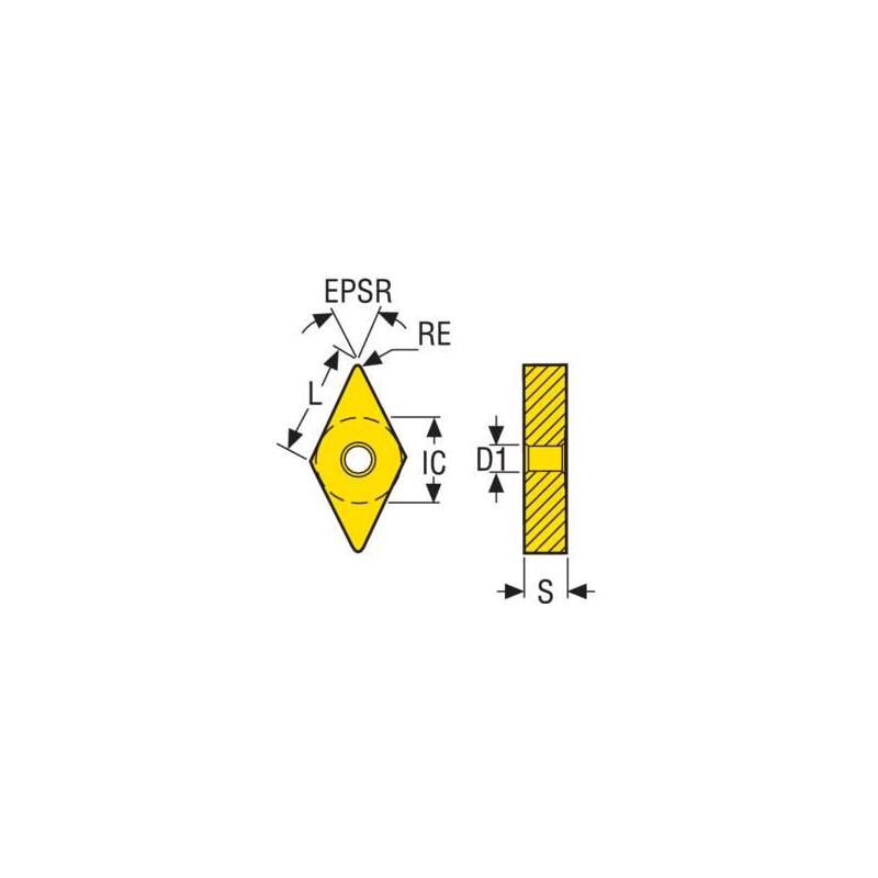 DNMG150604-M3 TP25 Destičky (VBD) pro soustružení ISO-P • Vtools.cz