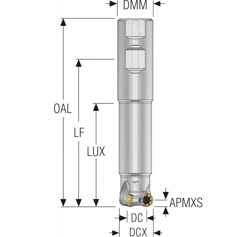 R217.29I-01.00-3-05.3A Fréza (těleso) kopírovací • Vtools.cz