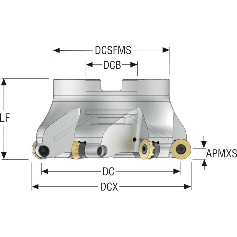 R220.29I-0125-08.6MA Fréza (těleso) kopírovací • Vtools.cz