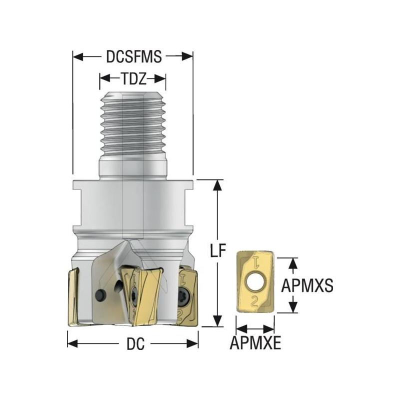 R217.64-2040.RE-ZO16-4A Fréza (těleso) Power 4  • Vtools.cz