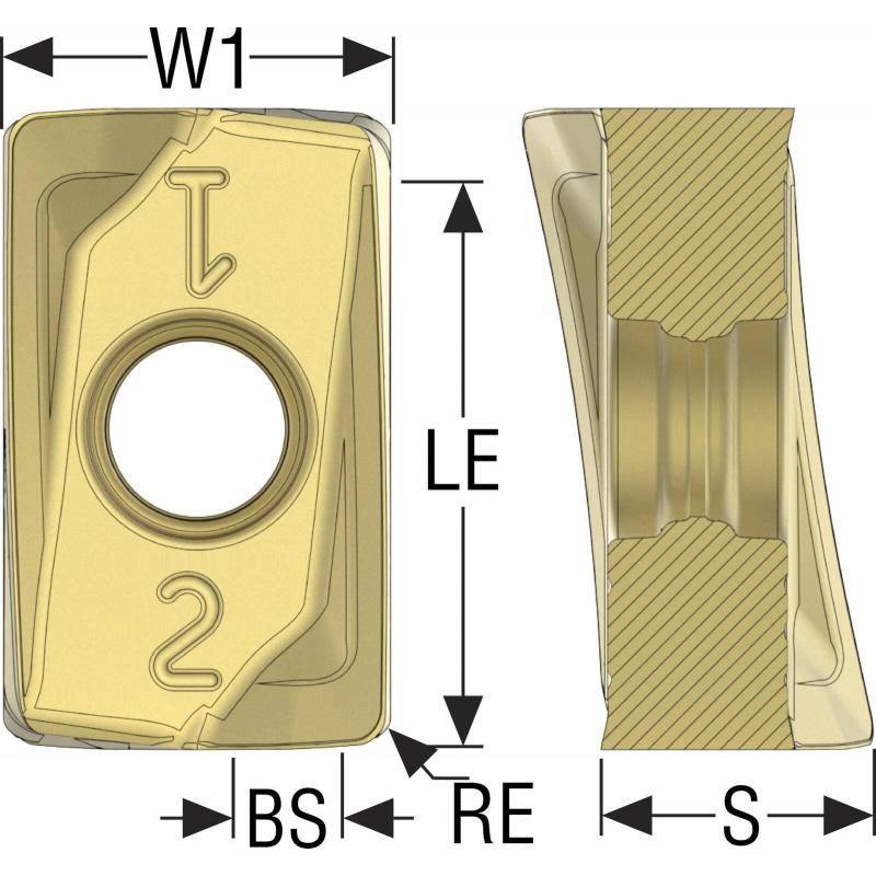 ZOMX160716TR-M12 F40M Destičky (VBD) pro frézy Power 4   • Vtools.cz