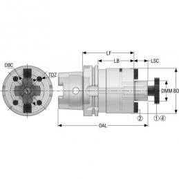 HSKA63-SM40-060-L1 EPB upínač Monobloc, HSK  • Vtools.cz