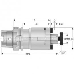 HSKA100-SM32-050-L1 EPB upínač Monobloc, HSK  • Vtools.cz