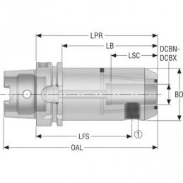 HSKA100-EM20-100-L1 EPB upínač Monobloc, HSK  • Vtools.cz
