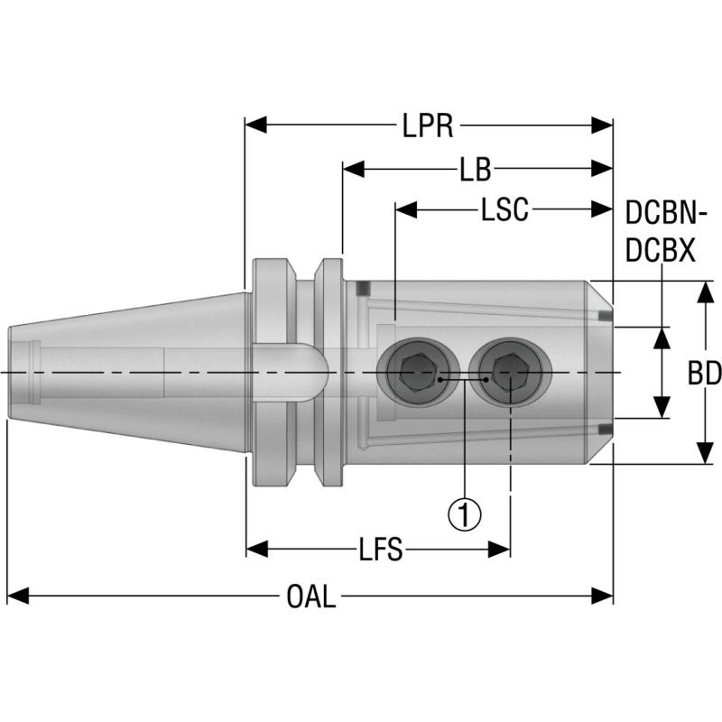 BT30TFAD-EM25-090-L1 Upínač Taper Face (s dvojitým kontaktem) • Vtools.cz