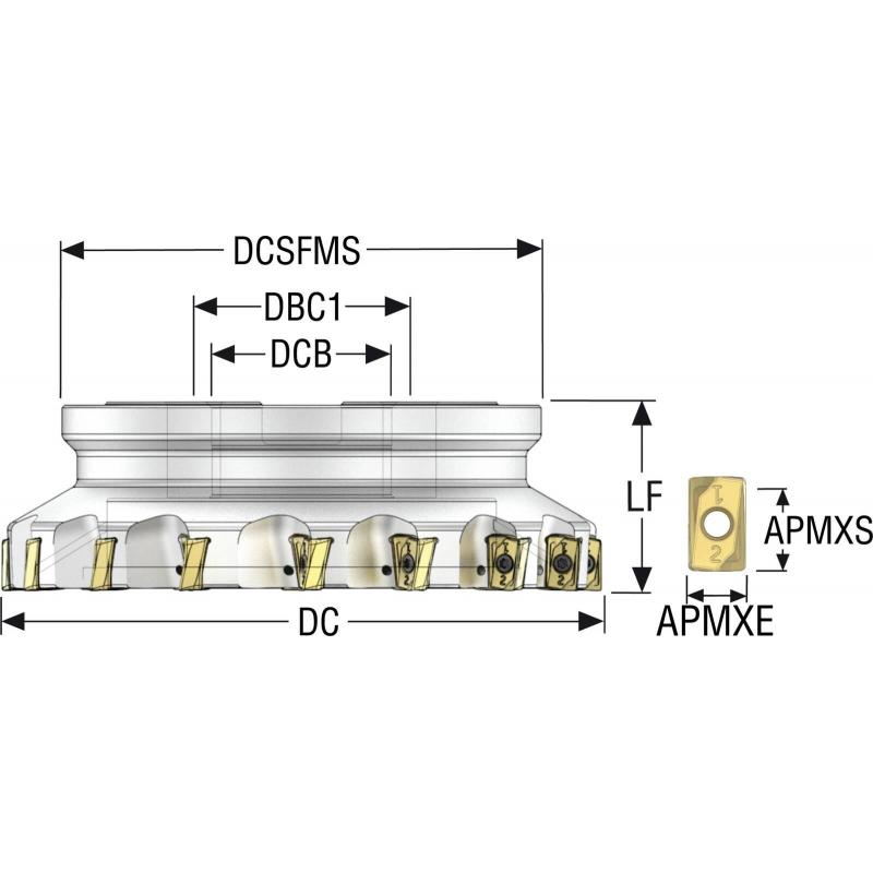 R220.64-8200-ZO16-14A Fréza (těleso) Power 4  • Vtools.cz
