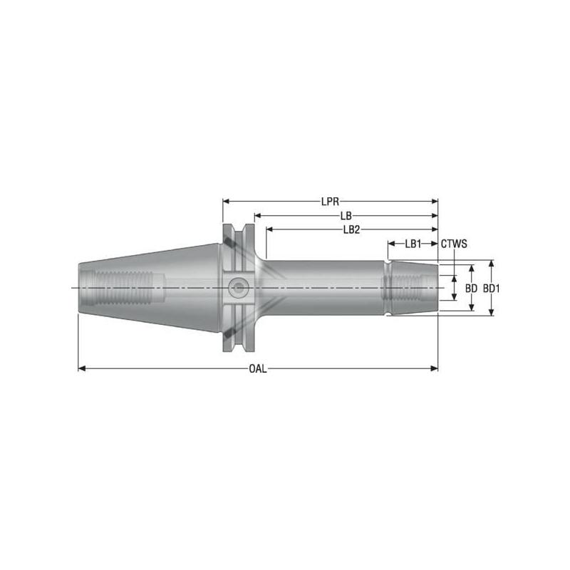 CAT50TFADB-M16-5.709 Fréza (těleso) kopírovací • Vtools.cz