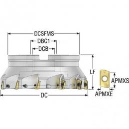 R220.69-8160-XO16-11A Fréza (těleso) Turbo pro rohové frézování  • Vtools.cz