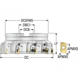 R220.69-0125-XO16-8CA Fréza (těleso) Turbo pro rohové frézování  • Vtools.cz