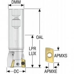 R217.69-01.50-3-XO16-3A Fréza (těleso) Turbo pro rohové frézování  • Vtools.cz