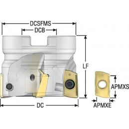 R220.69-02.00-XO16-6A Fréza (těleso) Turbo pro rohové frézování  • Vtools.cz