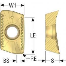 XOMX160508TR-ME11 F40M Destičky (VBD) pro rohové frézy Turbo   • Vtools.cz