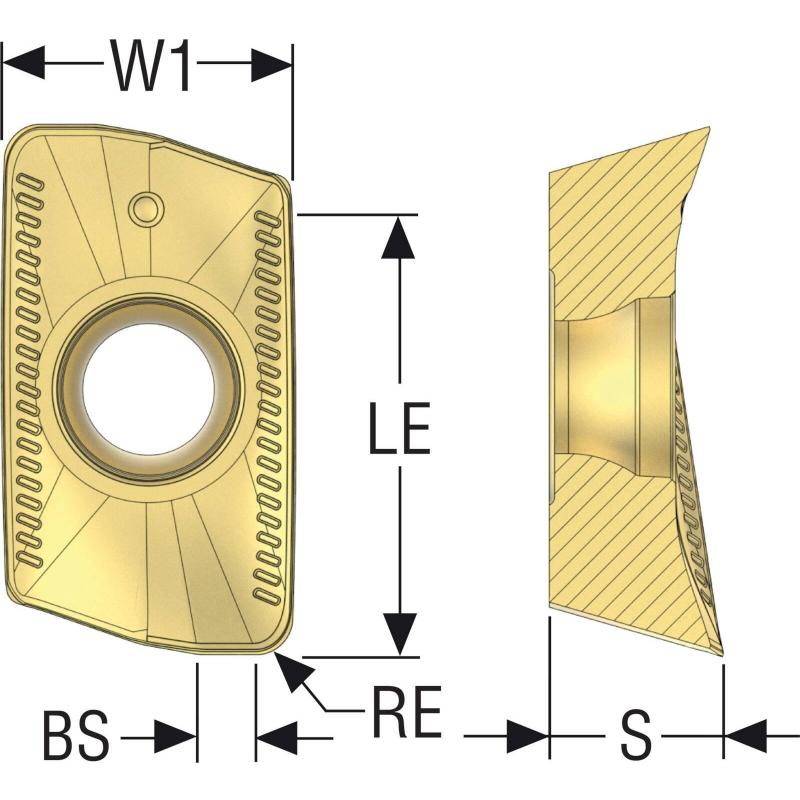 XOMX160520TR-ME11 MS2050 Destičky (VBD) pro rohové frézy Turbo   • Vtools.cz