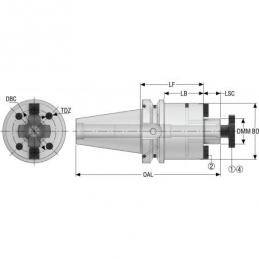 BT50ADB-SM40-055-L1 EPB upínač Monobloc, SA  • Vtools.cz