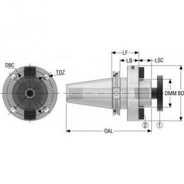 DIN50ADB-SM40-160-L1 EPB upínač Monobloc, SA  • Vtools.cz