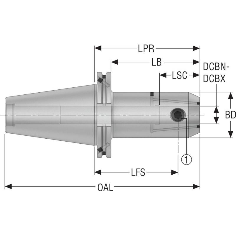 DIN50ADB-EM10-063-L1 EPB upínač Monobloc, SA  • Vtools.cz