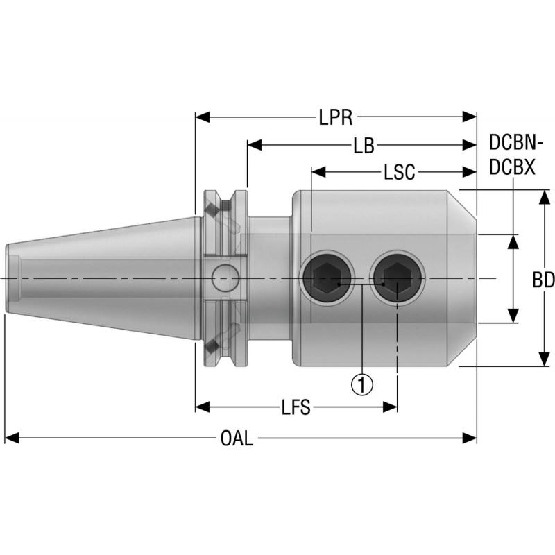 CAT40ADB-EM32-4.000 EPB upínač Monobloc, SA  • Vtools.cz