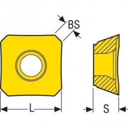 SEEX09T3AFTN-ME07 T25M Destičky (VBD) pro čelní frézy Quattromill   • Vtools.cz