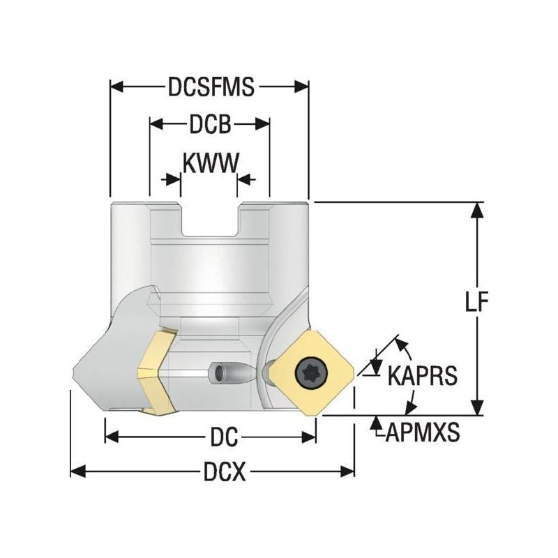 R220.49-0040-12 Fréza (těleso) ISO  • Vtools.cz
