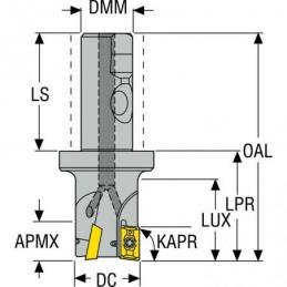 R217.69-2532.3S-16A Fréza (těleso) ISO  • Vtools.cz