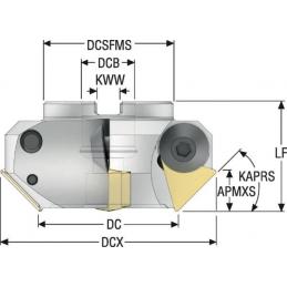R220.47-02.00 Fréza (těleso) ISO  • Vtools.cz
