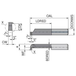 UltraMini – TK nůž pro vnitřní zapichování • Vtools.cz