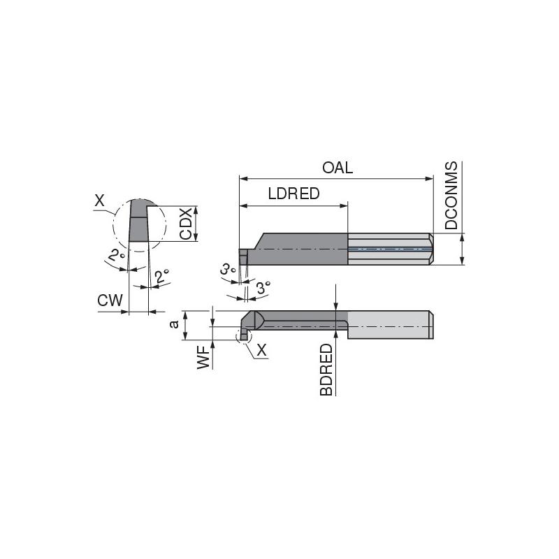 UltraMini – TK nůž pro vnitřní zapichování • Vtools.cz