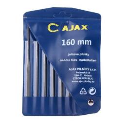 Sada jehlových pilníku s držadlem - 6 dílů 160mm - 2