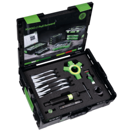 Hydraulické "4 stahováky" - Sada se samostředícími stahovacími čelistmi, Kukko 845-150