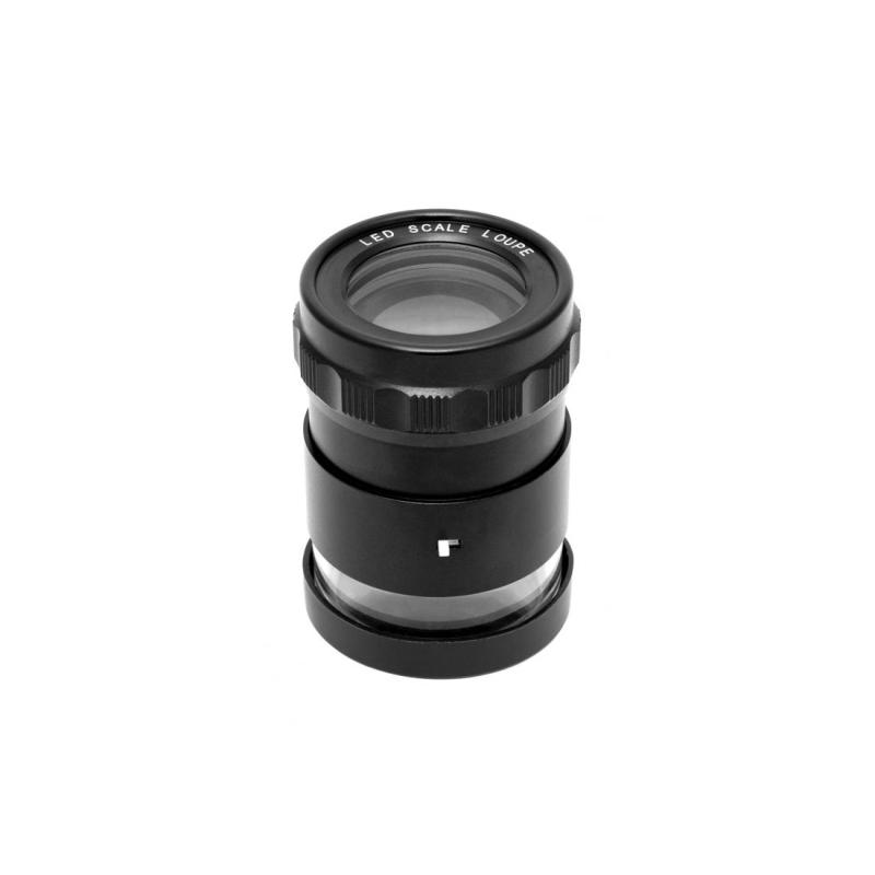 Lupa s mm stupnicí a LED osvětlením, 15x, USB