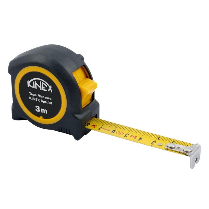 Svinovací metr KINEX 8m, tř. přesnosti 2, žlutá páska, šíře 25mm