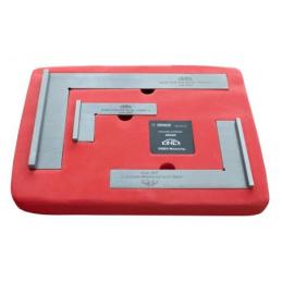 Sada příložných přesných úhelníků tř.př.2 "Bu" KINEX (4052, 4053, 4054), ČSN 25 5103