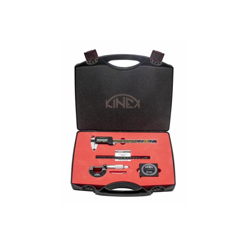 Sada měřidel KINEX v kufru (6040-02-150, 7002, 8001, 1017-02-015)