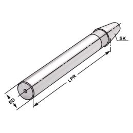 Přesný kontrolní trn ISO 40 x 40 x 300mm