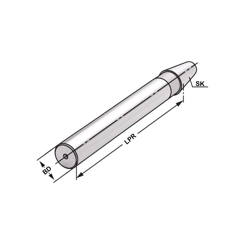Přesný kontrolní trn ISO 40 x 40 x 300mm