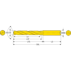 Monolitní karbidový vrták D 2,25 • Vtools.cz