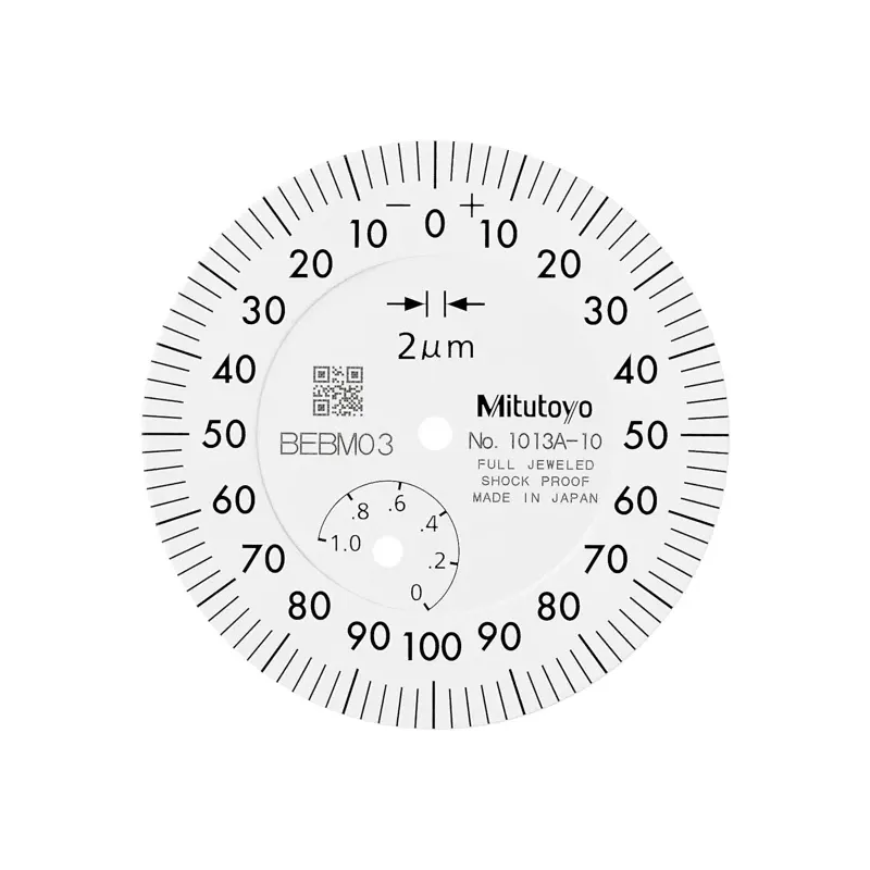 Úchylkoměr, ploché zad. víčko,  typ ISO