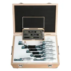 Sada 6 třmenových mikrometrů 0 - 6"