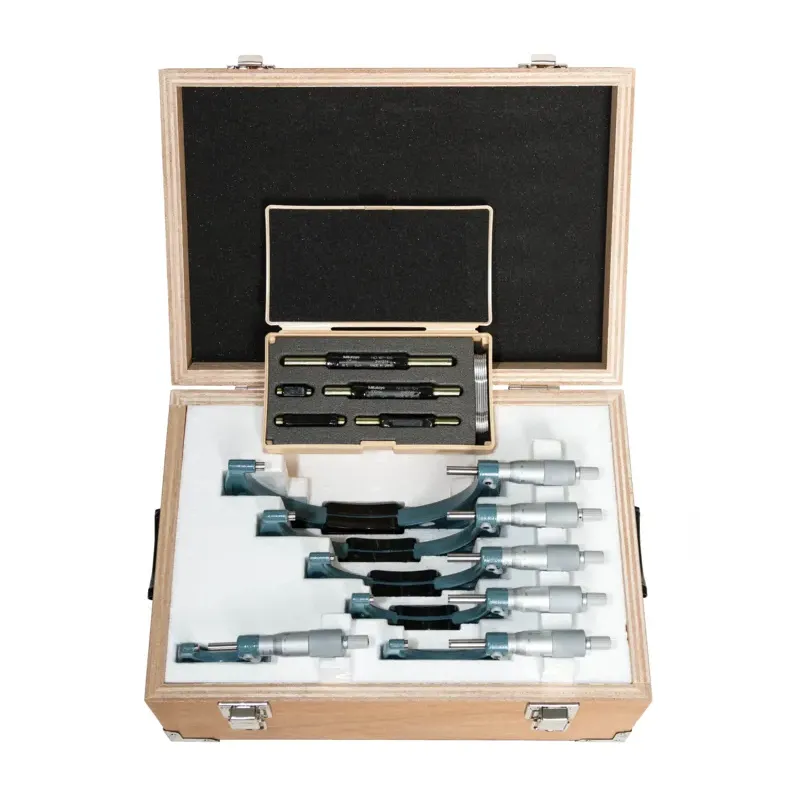 Sada 6 třmenových mikrometrů 0 - 6"