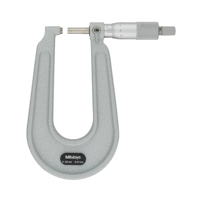 Třmenový mikrometr s hlubokým třmenem 0/25 mm
