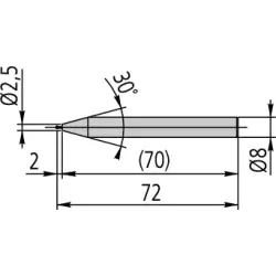 Kuličkový měřicí dotek (souosé provedení)