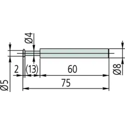 Talířkový měřicí dotek (souosé provedení)