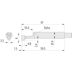 Stand. snímací dotek 2 µm