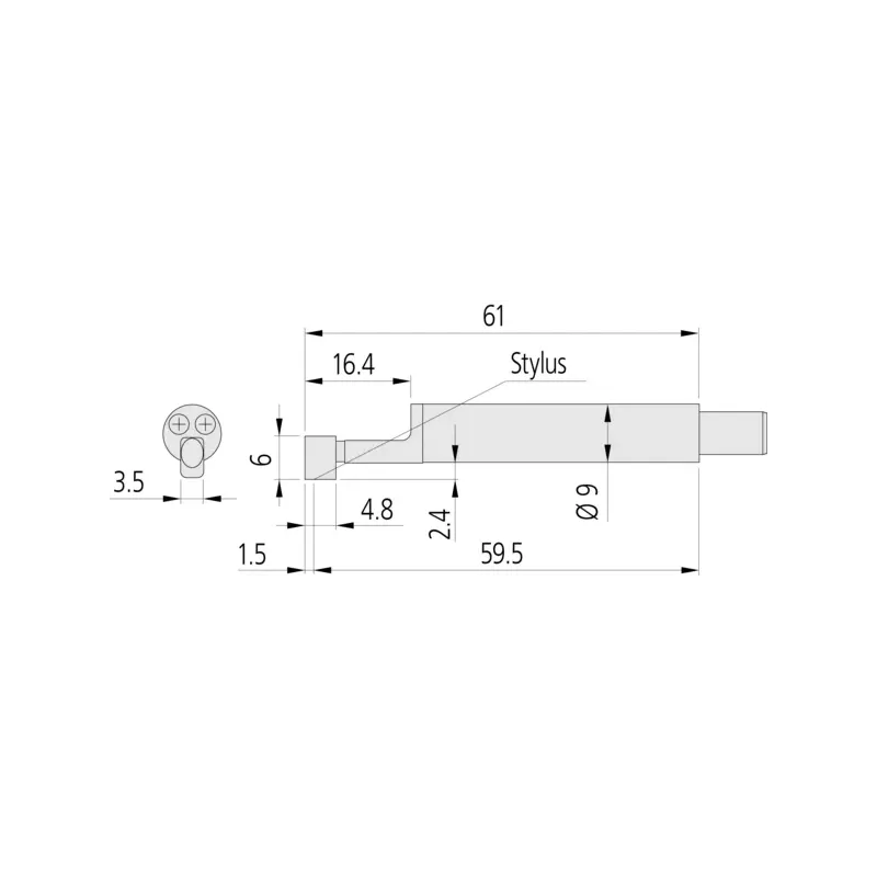 Stand. snímací dotek 2 µm