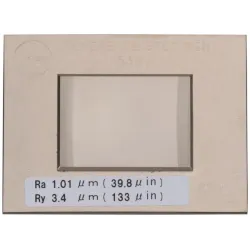 Roughness specimen Ra 1µm [inch/mm]