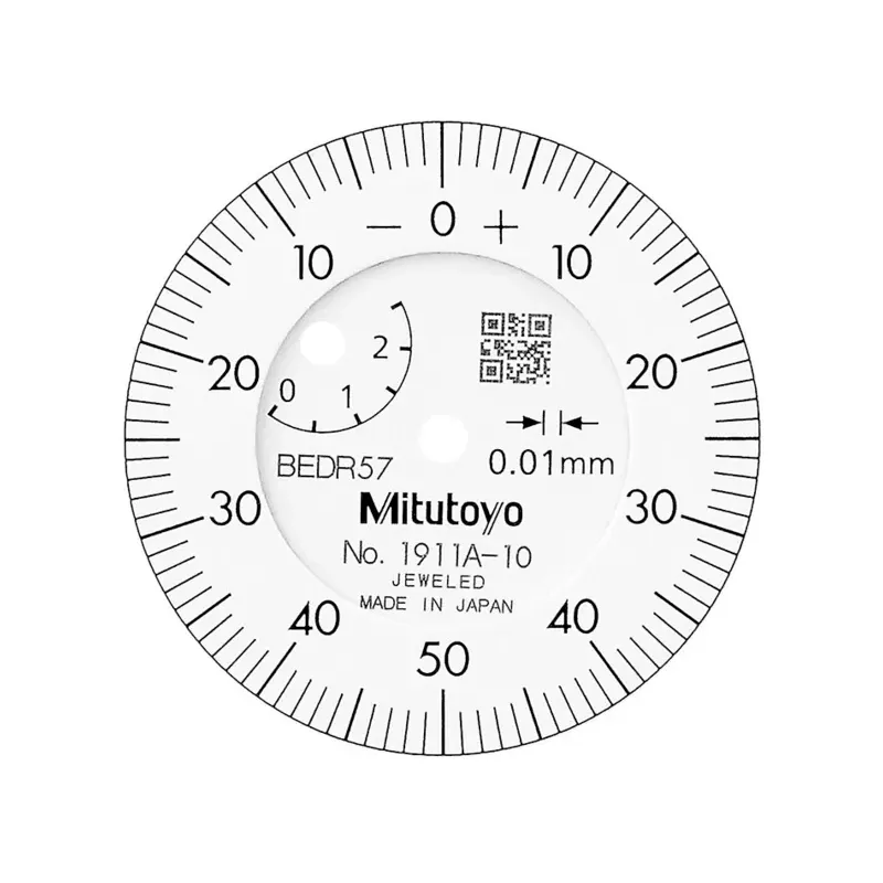 Úchylkoměr, ploché zad. víčko,  typ ISO