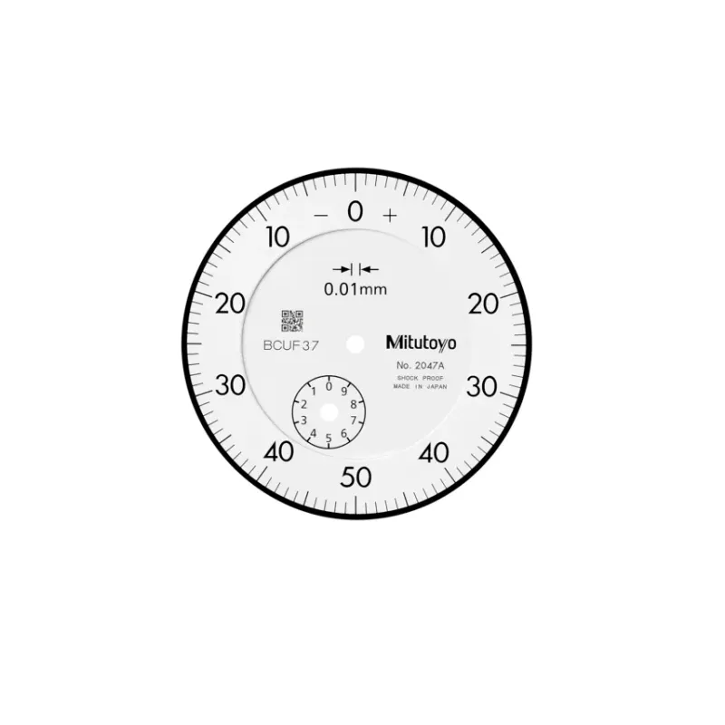 Dial Gauge, Flat Back, ANSI/AGD Type