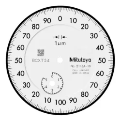 Úchylkoměr, ploché zad. víčko,  typ ISO