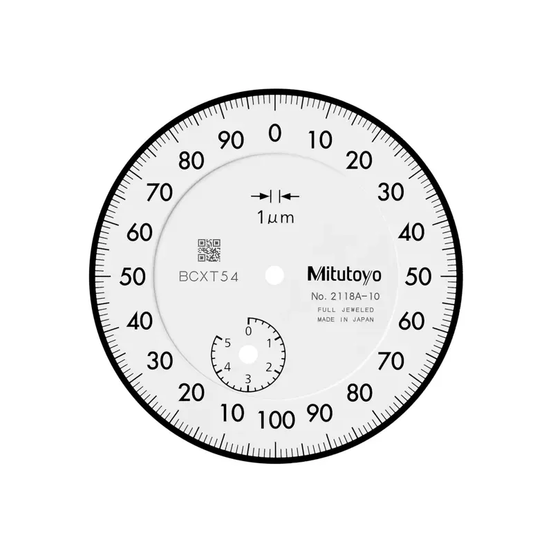 Úchylkoměr, ploché zad. víčko,  typ ISO