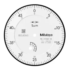 Číselníkový úchylkoměr, zadní víčko s okem, ISO provedení